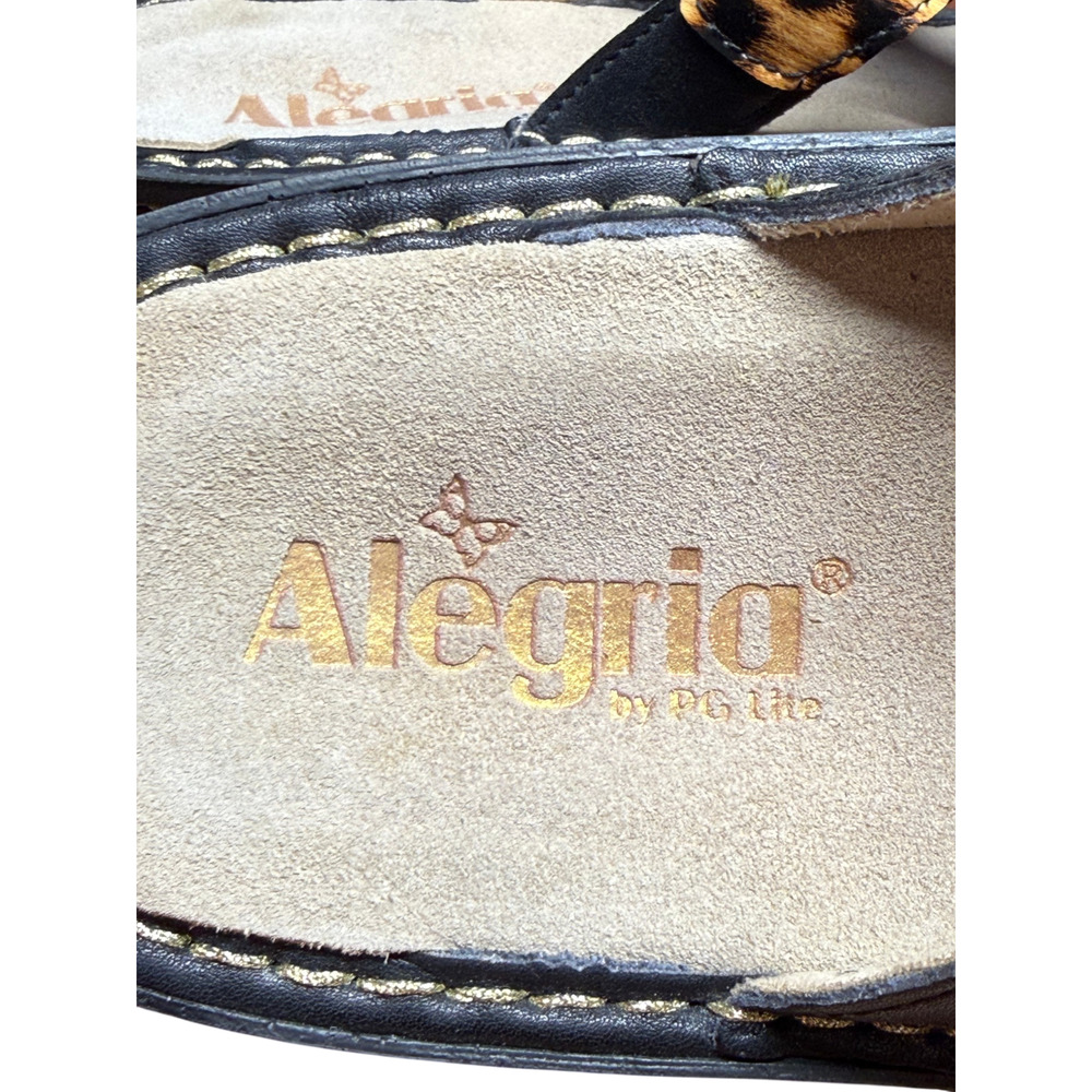 ALEGRIA Dinah Women's 39 /US 9-9.5 Leopard Three Strap Adjustable Comfort Sandal - Picture 14 of 16
